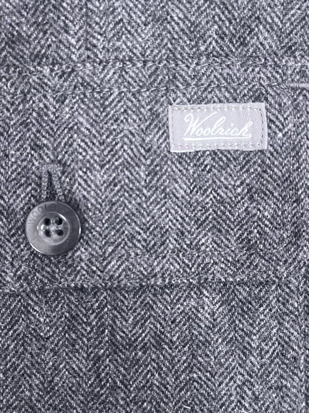 Woolrich Ruxton Herringbone Wool Vest Mens Large Grey Button Front Gentleman - Picture 2 of 7